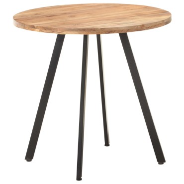 vidaXL Τραπεζαρία από Μασίφ Ξύλο Ακακίας 80x75cm 1 τεμ.