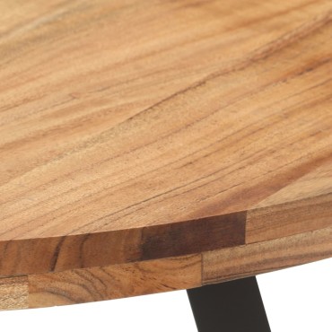 vidaXL Τραπεζαρία από Μασίφ Ξύλο Ακακίας 80x75cm 1 τεμ.