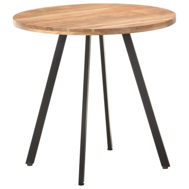 vidaXL Τραπεζαρία από Μασίφ Ξύλο Ακακίας 80x75cm 1 τεμ.