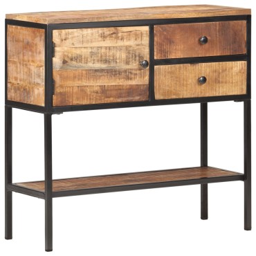 vidaXL Κονσόλα 85x30x80cm από Ακατέργαστο Ξύλο Μάνγκο 1 τεμ.