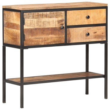 vidaXL Κονσόλα 85x30x80cm από Ακατέργαστο Ξύλο Μάνγκο 1 τεμ.