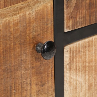 vidaXL Κονσόλα 85x30x80cm από Ακατέργαστο Ξύλο Μάνγκο 1 τεμ.
