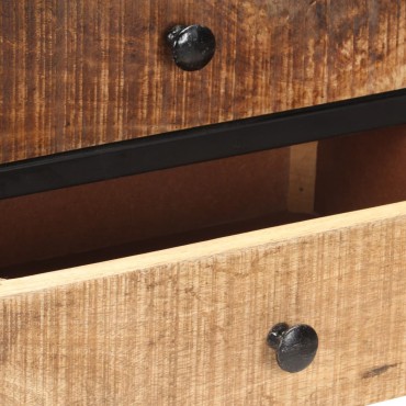 vidaXL Κονσόλα 85x30x80cm από Ακατέργαστο Ξύλο Μάνγκο 1 τεμ.