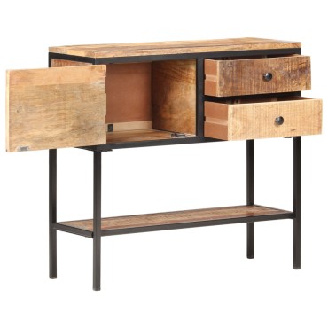 vidaXL Κονσόλα 85x30x80cm από Ακατέργαστο Ξύλο Μάνγκο 1 τεμ.