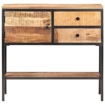 vidaXL Κονσόλα 85x30x80cm από Ακατέργαστο Ξύλο Μάνγκο 1 τεμ.