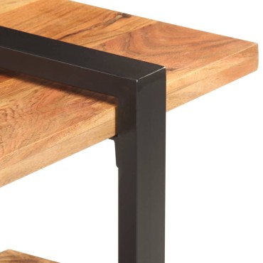 vidaXL Έπιπλο Τηλεόρασης 130x40x40cm από Μασίφ Ξύλο Ακακίας
