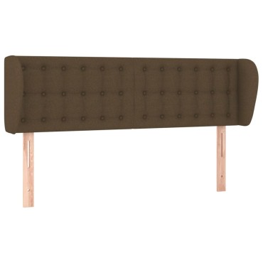 vidaXL Κεφαλάρι με Πτερύγια Σκούρο Καφέ 147x23x78/88cm Υφασμάτινο 1 τεμ.