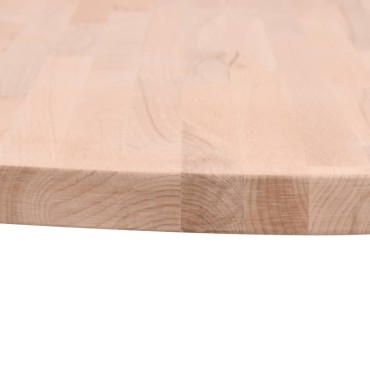 vidaXL Επιφάνεια Τραπεζιού Στρογγυλή 30x4cm Μασίφ Ξύλο Οξιάς 1 τεμ.