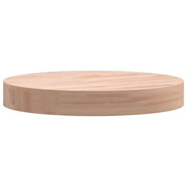 vidaXL Επιφάνεια Τραπεζιού Στρογγυλή 30x4cm Μασίφ Ξύλο Οξιάς 1 τεμ.