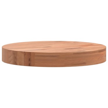 vidaXL Επιφάνεια Τραπεζιού Στρογγυλή 30x4cm Μασίφ Ξύλο Οξιάς 1 τεμ.