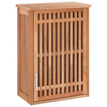 vidaXL Ντουλάπι Μπάνιου Επιτοίχιο 42x23x60cm από Μασίφ Ξύλο Καρυδιάς 1 τεμ.