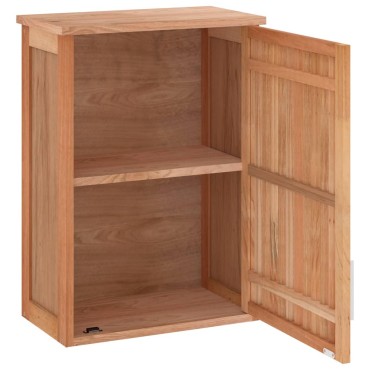 vidaXL Ντουλάπι Μπάνιου Επιτοίχιο 42x23x60cm από Μασίφ Ξύλο Καρυδιάς 1 τεμ.