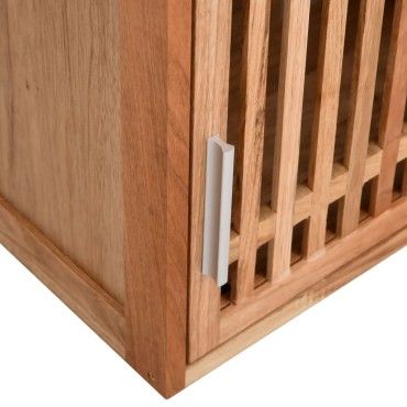 vidaXL Ντουλάπι Μπάνιου Επιτοίχιο 42x23x60cm από Μασίφ Ξύλο Καρυδιάς 1 τεμ.