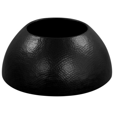 vidaXL Τραπεζάκι Σαλονιού Hammered Μαύρο 70x30cm από Αλουμίνιο 1 τεμ.