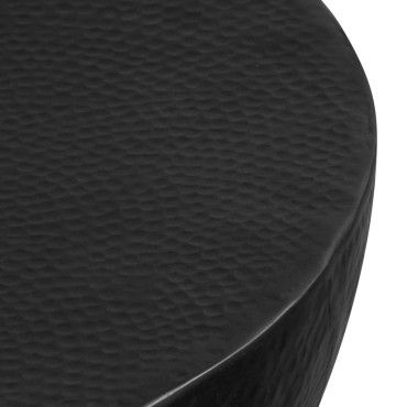 vidaXL Τραπεζάκι Σαλονιού Hammered Μαύρο 70x30cm από Αλουμίνιο 1 τεμ.