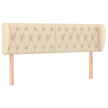 vidaXL Κεφαλάρι με Πτερύγια Κρεμ 147x23x78/88cm Υφασμάτινο 1 τεμ.