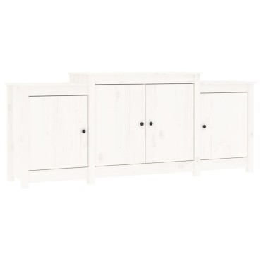 vidaXL Μπουφές Λευκός 164x37x68cm από Μασίφ Ξύλο Πεύκου 1 τεμ.