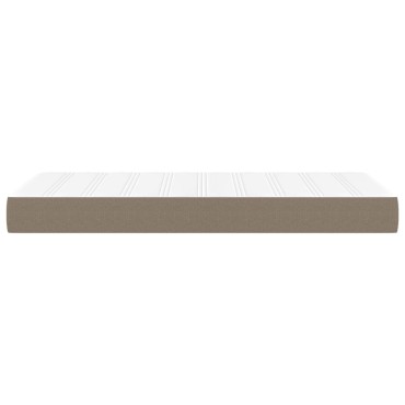 vidaXL Στρώμα με Pocket Springs Taupe 100x200x20cm Υφασμάτινο 1 τεμ. - Μονό