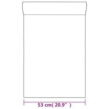 vidaXL Ταπετσαρία 3D Μονόχρωμη Γκρι 10x0,53μ Non-woven