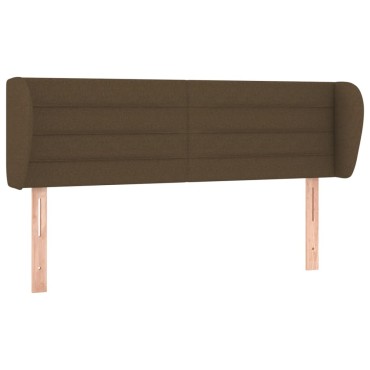 vidaXL Κεφαλάρι με Πτερύγια Σκούρο Καφέ 147x23x78/88cm Υφασμάτινο 1 τεμ.