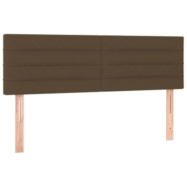 vidaXL Κεφαλάρια Κρεβατιού 2 τεμ. Σκ. Καφέ 72x5x78/88cm Υφασμάτινα