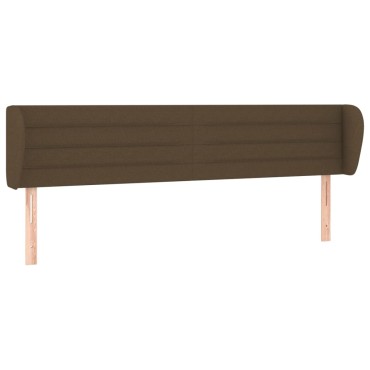 vidaXL Κεφαλάρι με Πτερύγια Σκούρο Καφέ 163x23x78/88cm Υφασμάτινο 1 τεμ.