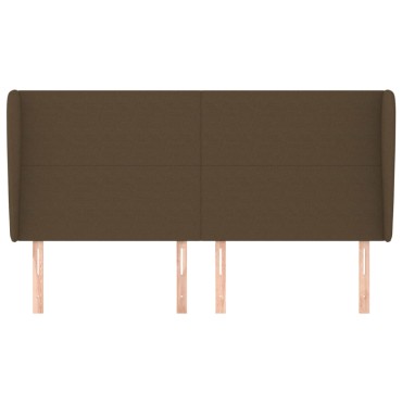vidaXL Κεφαλάρι με Πτερύγια Σκούρο Καφέ 183x23x118/128cm Υφασμάτινο 1 τεμ.