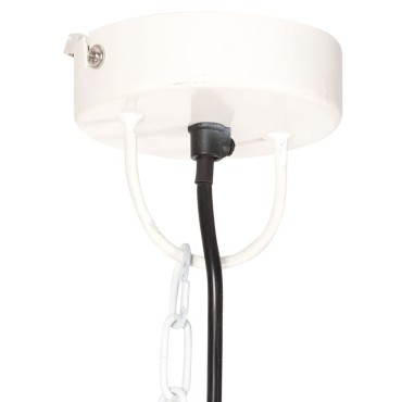 vidaXL Φωτιστικό Κρεμαστό Vintage Στρογγυλό 25 W Λευκό 31 εκ. Ε27