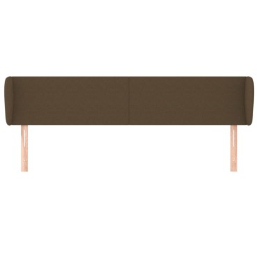 vidaXL Κεφαλάρι με Πτερύγια Σκούρο Καφέ 183x23x78/88cm Υφασμάτινο 1 τεμ.