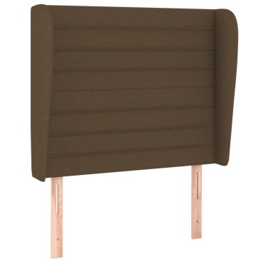 vidaXL Κεφαλάρι με Πτερύγια Σκούρο Καφέ 83x23x118/128cm Υφασμάτινο 1 τεμ.