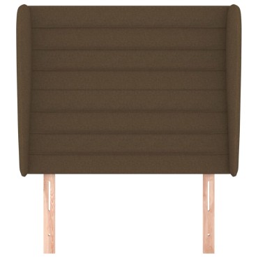 vidaXL Κεφαλάρι με Πτερύγια Σκούρο Καφέ 83x23x118/128cm Υφασμάτινο 1 τεμ.