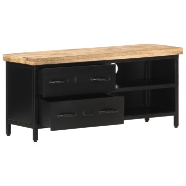 vidaXL Έπιπλο Τηλεόρασης 90x30x41cm από Ακατέργαστο Ξύλο Μάνγκο