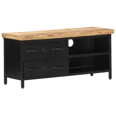 vidaXL Έπιπλο Τηλεόρασης 90x30x41cm από Ακατέργαστο Ξύλο Μάνγκο