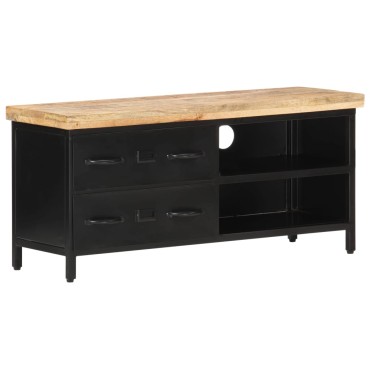 vidaXL Έπιπλο Τηλεόρασης 90x30x41cm από Ακατέργαστο Ξύλο Μάνγκο