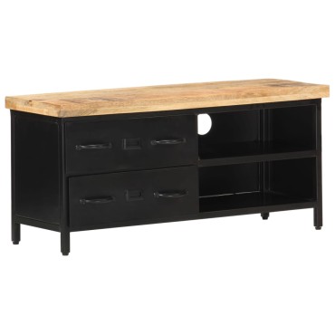 vidaXL Έπιπλο Τηλεόρασης 90x30x41cm από Ακατέργαστο Ξύλο Μάνγκο
