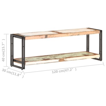 vidaXL Έπιπλο Τηλεόρασης 120x30x40cm από Μασίφ Ανακυκλωμένο Ξύλο
