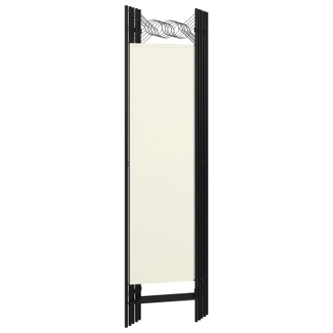 vidaXL Διαχωριστικό Δωματίου με 5 Πάνελ Λευκό 200x180cm 1 τεμ.