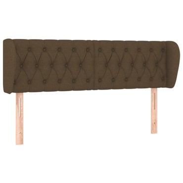 vidaXL Κεφαλάρι με Πτερύγια Σκούρο Καφέ 163x23x78/88cm Υφασμάτινο 1 τεμ.