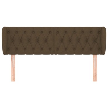 vidaXL Κεφαλάρι με Πτερύγια Σκούρο Καφέ 163x23x78/88cm Υφασμάτινο 1 τεμ.