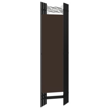 vidaXL Διαχωριστικό Δωματίου με 6 Πάνελ Καφέ 240x180cm 1 τεμ.