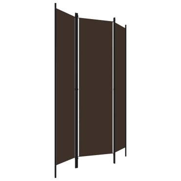 vidaXL Διαχωριστικό Δωματίου με 3 Πάνελ Καφέ 150x180cm 1 τεμ.