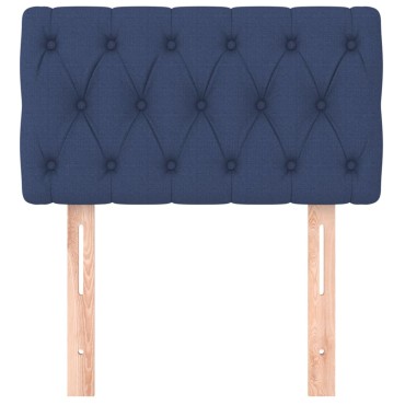 vidaXL Κεφαλάρι Κρεβατιού Μπλε 80x7x78/88cm Υφασμάτινο 1 τεμ.