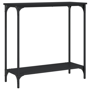 vidaXL Τραπέζι Κονσόλα Μαύρο 75x30,5x75cm από Επεξεργασμένο Ξύλο 1 τεμ.