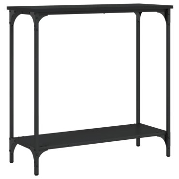 vidaXL Τραπέζι Κονσόλα Μαύρο 75x30,5x75cm από Επεξεργασμένο Ξύλο 1 τεμ.