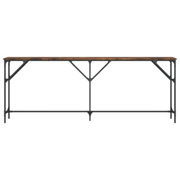 vidaXL Τραπέζι Κονσόλα Καπνιστή Δρυς 200x29x75cm Επεξεργασμένο Ξύλο 1 τεμ.