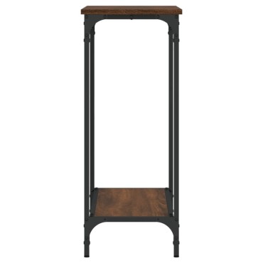 vidaXL Τραπέζι Κονσόλα Καφέ Δρυς 75x30,5x75cm από Επεξεργ. Ξύλο 1 τεμ.