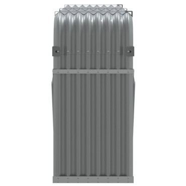 vidaXL Ξυλοθήκη Αν. Γκρι 180 x 45 x 100 εκ. από Γαλβανισμένο Ατσάλι