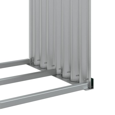 vidaXL Ξυλοθήκη Πράσινη 120 x 45 x 210 εκ. από Γαλβανισμένο Ατσάλι