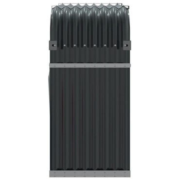 vidaXL Ξυλοθήκη Ανθρακί 120x45x100 εκ. από Γαλβανισμένο Ατσάλι