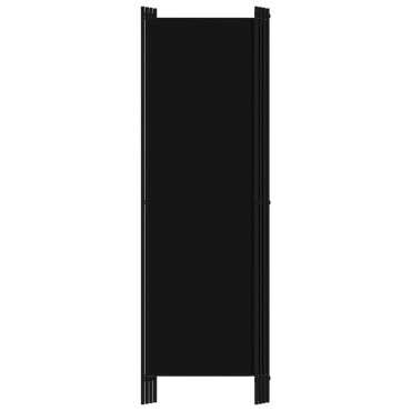 vidaXL Διαχωριστικό Δωματίου με 4 Πάνελ Μαύρο 200x180cm 1 τεμ.